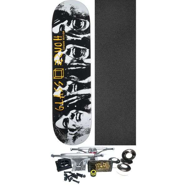 Glass House Skateboards Logan Taylor Possesed White Skateboard Deck - 8.5" x 32.125" - Complete Skateboard Bundle